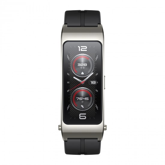 HUAWEI TalkBand B7 Sport Bluetooth Kulaklık ve Akıllı Bileklik - 1.53 inch AMOLED Ekran, Kirin A1 İşlemci, SpO2 Algılama, Bluetooth Arama, Su Geçirmez IP57