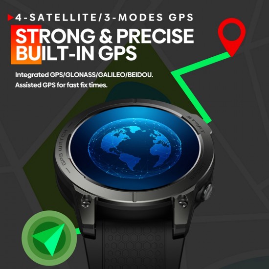 Zeblaze Stratos 3 Akıllı Saat - 1.43 inch AMOLED Ekran, Bluetooth Arama, Su Geçirmez Zeblaze Stratos 3 Akıllı Saat - 1.43 inch AMOLED Ekran, Bluetooth Arama, Su Geçirmez