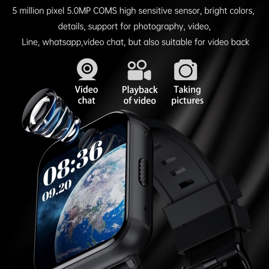 Q668 Akıllı Saat Telefon  - 1,99 inch Ekran, 4G Android 9.0, Su Geçirmez