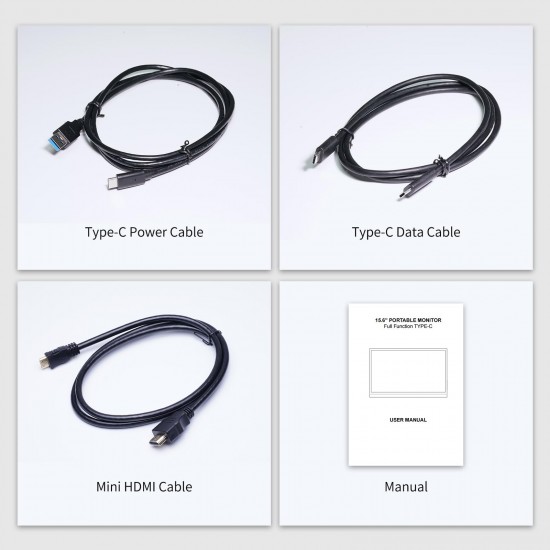 FEELWORLD DH156 15,6 inch Taşınabilir Harici Monitör - FHD, 1080P, USB-C, HDMI