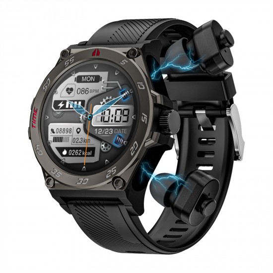 LC18 Bluetooth Kulaklıklı Spor Akıllı Saat - 1,53 inch, IP67 Su Geçirmez, BT5.0, Bluetooth Çağrısı, Fitness, Sağlık Monitörü LC18 Bluetooth Kulaklıklı Spor Akıllı Saat - 1,53 inch, IP67 Su Geçirmez, BT5.0, Bluetooth Çağrısı, Fitness, Sağlık Monitörü