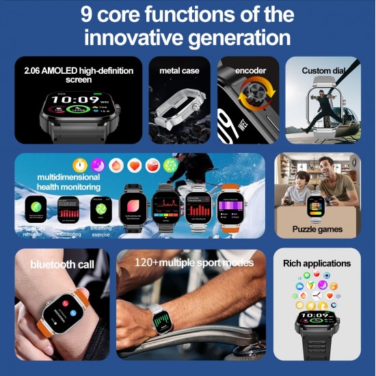 G40S 2.06 inch AMOLED IP67 BT5.2 Sport Akıllı Saat - Bluetooth Çağrısı / Uyku / Kan Oksijeni / Kalp Hızı / Kan Basıncı Destekler G40S 2.06 inch AMOLED IP67 BT5.2 Sport Akıllı Saat - Bluetooth Çağrısı / Uyku / Kan Oksijeni / Kalp Hızı / Kan Basıncı Destekler
