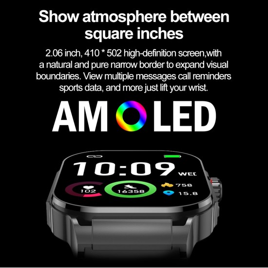 G40S 2.06 inch AMOLED IP67 BT5.2 Sport Akıllı Saat - Bluetooth Çağrısı / Uyku / Kan Oksijeni / Kalp Hızı / Kan Basıncı Destekler G40S 2.06 inch AMOLED IP67 BT5.2 Sport Akıllı Saat - Bluetooth Çağrısı / Uyku / Kan Oksijeni / Kalp Hızı / Kan Basıncı Destekler