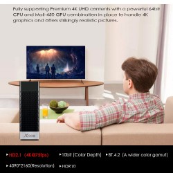 X96S TV kutusu - Amlogic S905Y2 Dört Çekirdekli, Android 8.1,  2.4G/5.8G Wifi, 4K, HD TV, Medya Oynatıcısı, Set Top Box