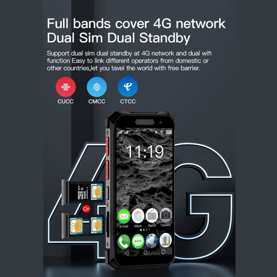 SOYES S10 Max Sağlam Rugged Akıllı Cep Telefon - 4G VoLTE, 3.5 inch Ekran, Android 10 OS, Dual Sim, OTG, NFC, PTT Walkie Telsiz, Su Geçirmez SOYES S10 Max Sağlam Rugged Akıllı Cep Telefon - 4G VoLTE, 3.5 inch Ekran, Android 10 OS, Dual Sim, OTG, NFC, PTT Walkie Telsiz, Su Geçirmez