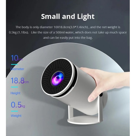 S20A Ultra HD Smart Projektör - 5G Ev Projeksiyon, 4K Android 11, Çift Wifi, 200 ANSI, BT5.0, 1080P 1280*720P