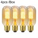 T45 LED Lamba Ampül - E27, Armatür Aydınlatıcı, Nostaljik Işıklandırma, 40W (Spiral Gold) - 4 Adet T45 LED Lamba Ampül - E27, Armatür Aydınlatıcı, Nostaljik Işıklandırma, 40W (Spiral Gold) - 4 Adet