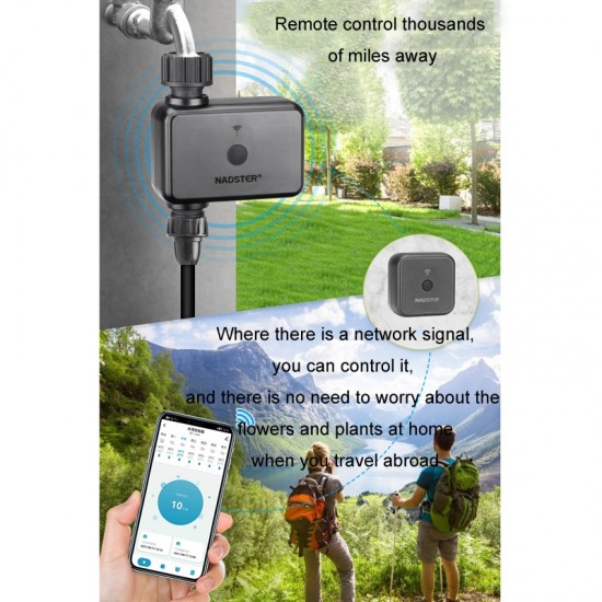 NADSTER Bluetooth WiFi Uzaktan Otomatik Zamanlı Bahçe Çiçek Sulama Kontrol Cihazı NADSTER Bluetooth WiFi Uzaktan Otomatik Zamanlı Bahçe Çiçek Sulama Kontrol Cihazı