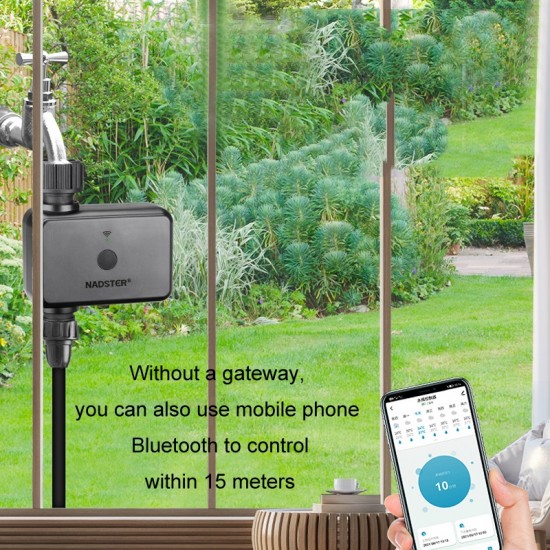 NADSTER Bluetooth WiFi Uzaktan Otomatik Zamanlı Bahçe Çiçek Sulama Kontrol Cihazı NADSTER Bluetooth WiFi Uzaktan Otomatik Zamanlı Bahçe Çiçek Sulama Kontrol Cihazı