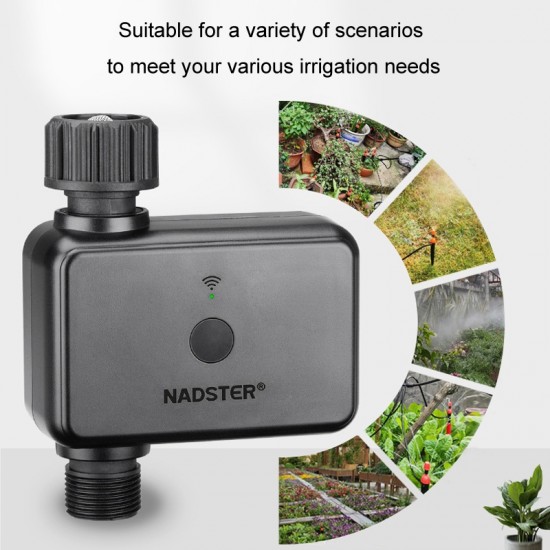 NADSTER Bluetooth WiFi Uzaktan Otomatik Zamanlı Bahçe Çiçek Sulama Kontrol Cihazı NADSTER Bluetooth WiFi Uzaktan Otomatik Zamanlı Bahçe Çiçek Sulama Kontrol Cihazı