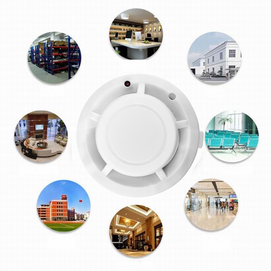 1080P HD Mini IP Kamera Duman Dedektörü - Hareket Algılama, Video Kaydedici, Wifi, Akıllı Ev Güvenlik Kamera 1080P HD Mini IP Kamera Duman Dedektörü - Hareket Algılama, Video Kaydedici, Wifi, Akıllı Ev Güvenlik Kamera