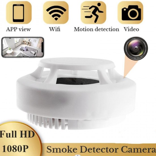1080P HD Mini IP Kamera Duman Dedektörü - Hareket Algılama, Video Kaydedici, Wifi, Akıllı Ev Güvenlik Kamera 1080P HD Mini IP Kamera Duman Dedektörü - Hareket Algılama, Video Kaydedici, Wifi, Akıllı Ev Güvenlik Kamera