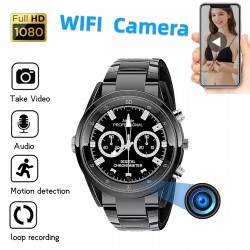 HD 1080P Wifi Kol Saati Kamera Video Kaydedici - Su Geçirmez, Gece Görüş, Hareket Algılama, Mini Güvenlik Kamerası, 64GB