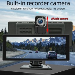 B5303R 10.26 inch Dokunmatik Ekran Taşınabilir Dahili Sürüş Kaydedici DVR Araç CarPlay / Android Auto - MP5 Çalar, AUX B5303R 10.26 inch Dokunmatik Ekran Taşınabilir Dahili Sürüş Kaydedici DVR Araç CarPlay / Android Auto - MP5 Çalar, AUX