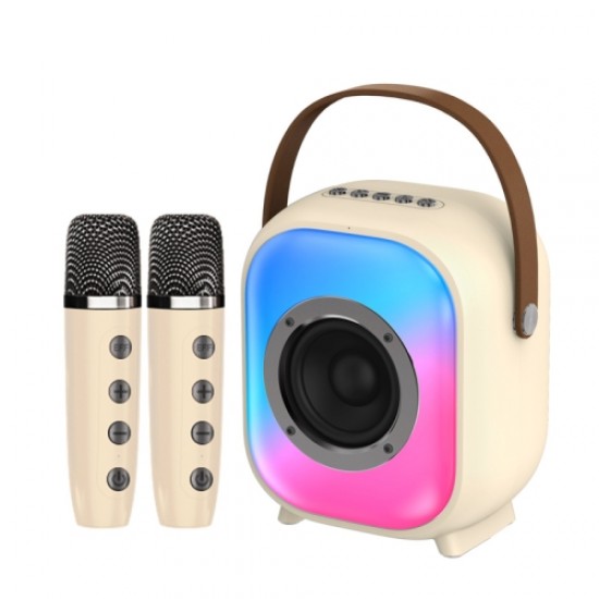 NewRixing NR168W Taşınabilir Renkli Bluetooth Hoparlör - Ev Çift Mikrofon Karaoke Hoparlörü NewRixing NR168W Taşınabilir Renkli Bluetooth Hoparlör - Ev Çift Mikrofon Karaoke Hoparlörü