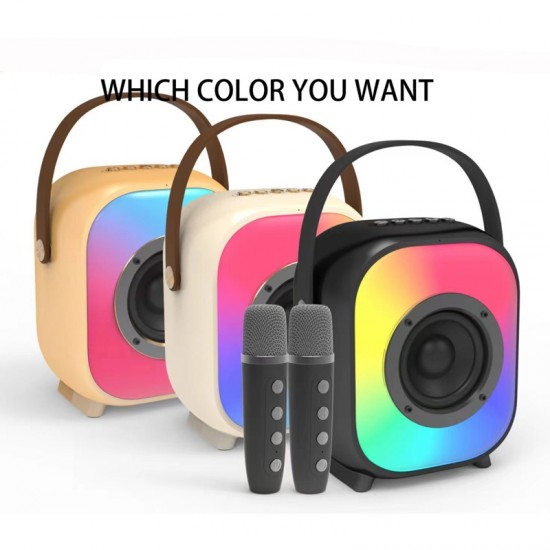 NewRixing NR168W Taşınabilir Renkli Bluetooth Hoparlör - Ev Çift Mikrofon Karaoke Hoparlörü NewRixing NR168W Taşınabilir Renkli Bluetooth Hoparlör - Ev Çift Mikrofon Karaoke Hoparlörü