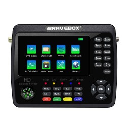 iBRAVEBOX V10 Finder Max+ 4,3 inch Ekran Dijital Uydu Sinyal Bulucu - V10 Finder Max+, DVB-S/S2/S2X AHD Desteği