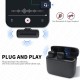 Kablosuz Yaka Mikrofonu - Gürültü Azaltma, Canlı Röportaj, Cep Telefonu Kayıt, Type-C ve iOS Destekli