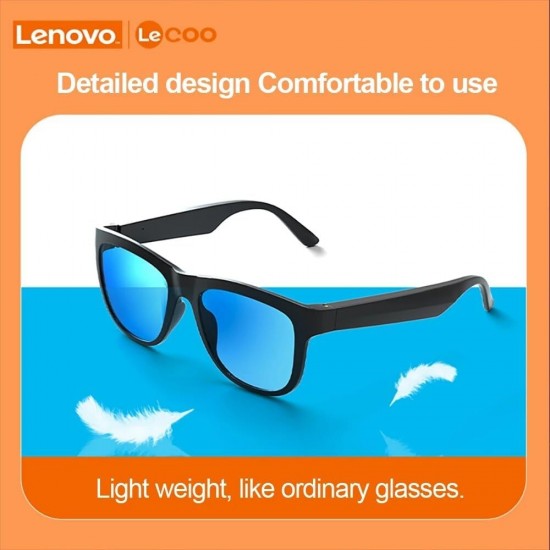  Lenovo Lecoo Akıllı Bluetooth 5.0 Güneş Gözlüğü - C8 Kulaklık, Spor, HiFi Telefon Görüşmesi, Müzik Dinle