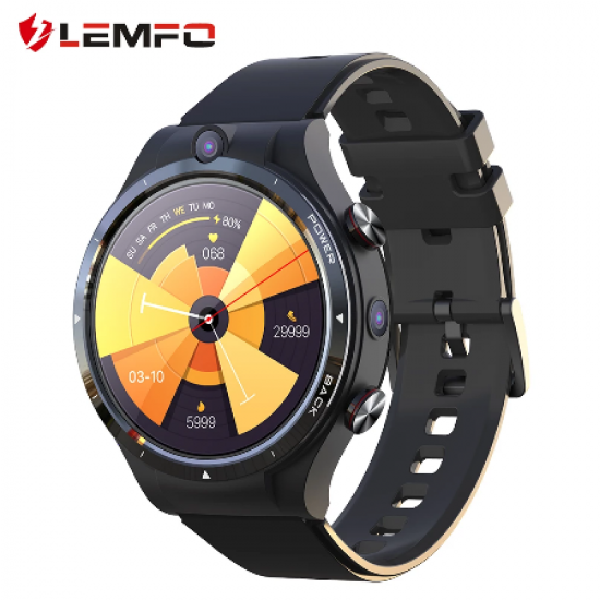 LEMFO LEM15 Smart Watch 4G Android 10.7 Kol Saati Telefon - Helio P22, 4GB RAM + 128GB ROM, LTE Akıllı Saat