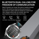 LEMFO T95 1.52 inch IPS Ekran 2'si 1 Arada Bluetooth Kulaklık Akıllı Saat - 2 in 1 Dahili Bluetooth Kulaklıklı, Sağlık ve Fitness