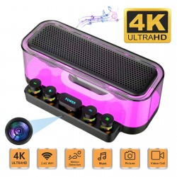 Bluetooth Hoparlör Kamera - Premium Hoparlör Kamera, 160° Geniş Açı, 5MP, 1080P Mini Ev Video Kamerası, Hoparlör Gizli Kamera, Spy Kamera