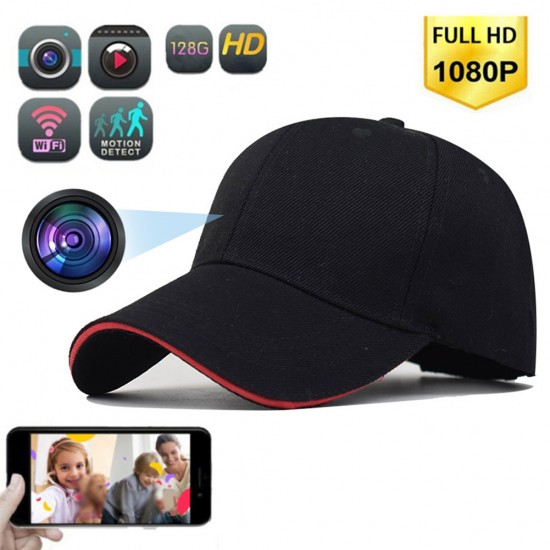 Şapka Gizli Kamera - Eller Serbest Çekim, Spor Aksiyon Kamerası, Full HD 1080P, Video Çekimi, Giyilebilir Spy Kamara, Wifi Fonksiyon