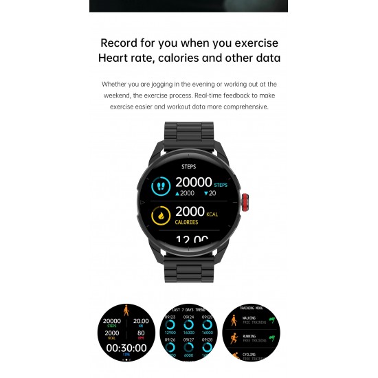 LEMFO LF26 Pro Smartwatch Akıllı Saat- Kalp Hızı, Tansiyon, IP68 Su Geçirmez, LF26Pro