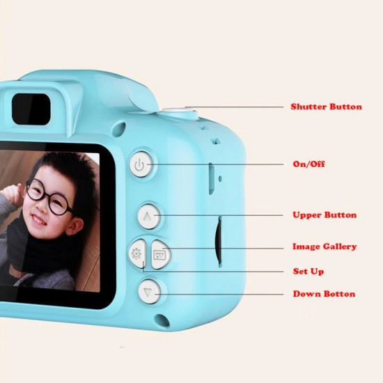 Çocuklar için HD 1080P Taşınabilir Dijital Video Fotoğraf Makinesi - Şarjedileribir, Hafıza Kart Desdekli, Hediye Çocuklar için HD 1080P Taşınabilir Dijital Video Fotoğraf Makinesi - Şarjedileribir, Hafıza Kart Desdekli, Hediye