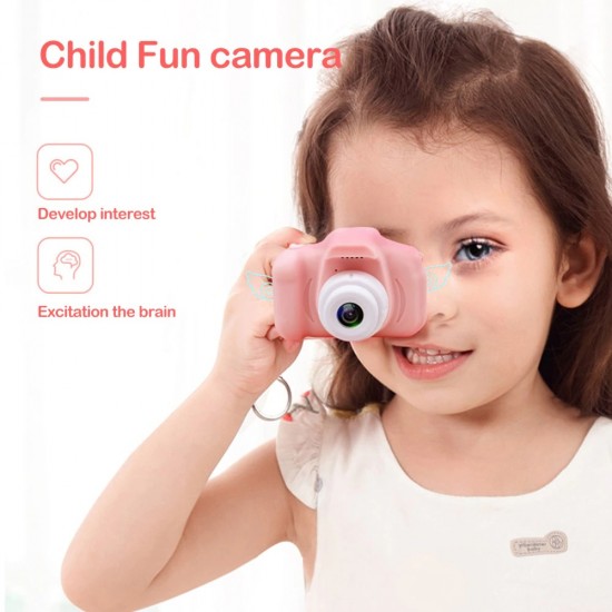 Çocuklar için HD 1080P Taşınabilir Dijital Video Fotoğraf Makinesi - Şarjedileribir, Hafıza Kart Desdekli, Hediye